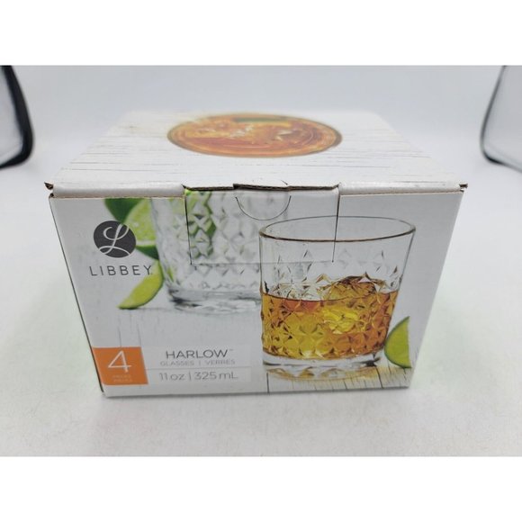 Libbey Glass Harlow Set Of 4 11oz. New A13 - Picture 2 of 9